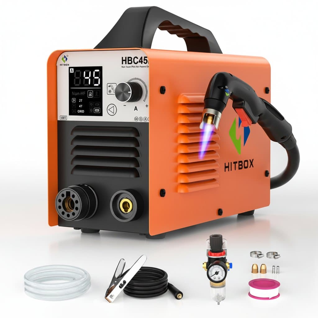 Plasma Cutter & Welder | 45A IGBT Power | Smart LED Display | 2T/4T Mode for DIY & Workshop
