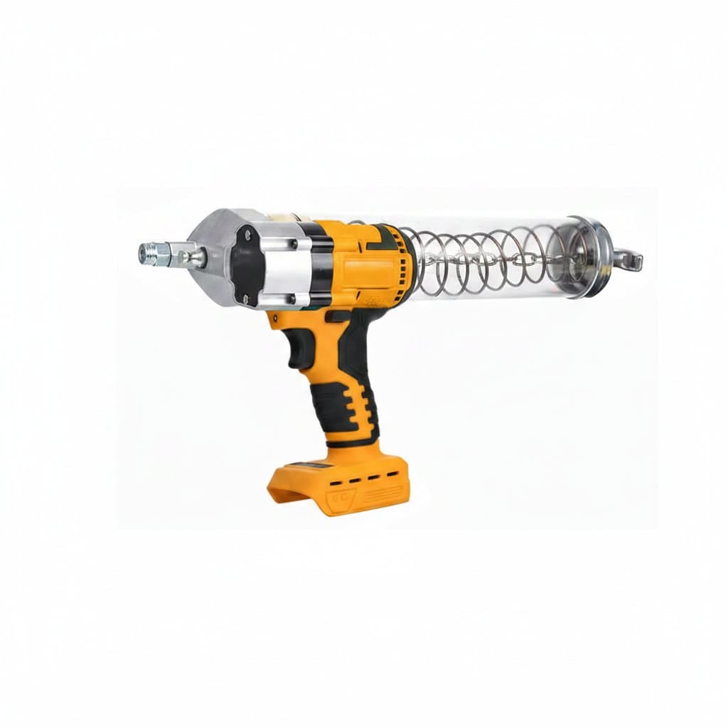 Professional 8000 PSI heavy duty grease gun kit with 14 oz capacity, pistol grip, and zerk fittings for automotive and machinery maintenance.