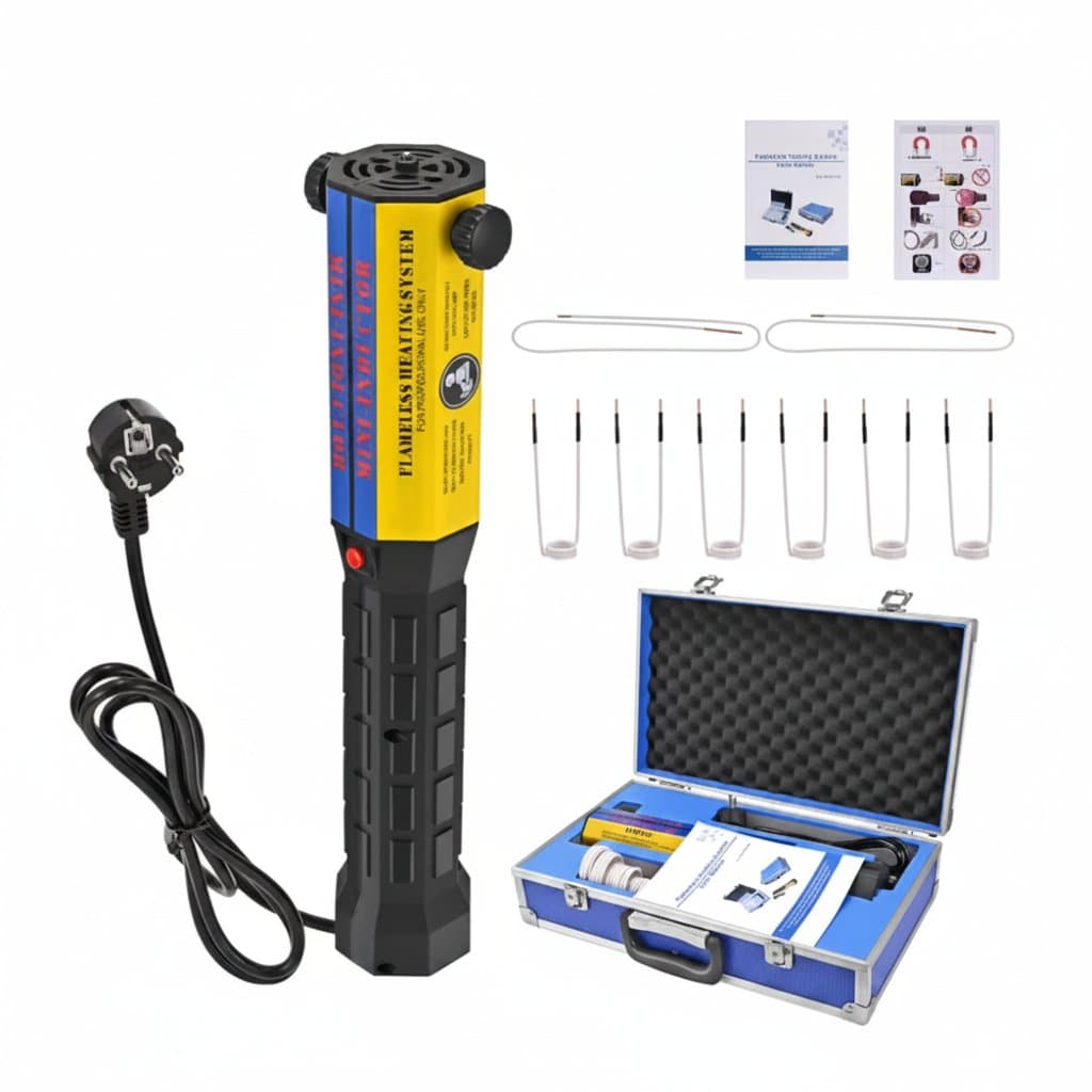 1000W Induction Heater | 8-Coil Flameless Tool Kit | 110V/220V for Automotive Repair
