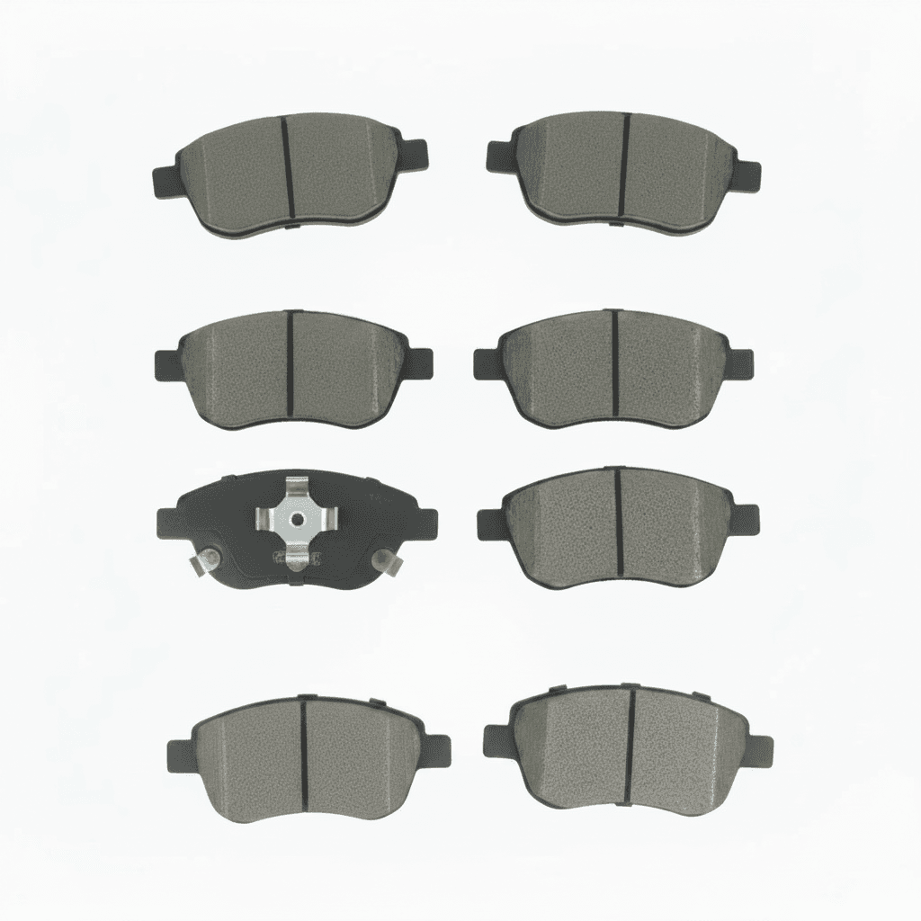 Front or rear ceramic brake pads for Dongfeng Forthing T5 EVO, providing consistent and quiet braking performance.