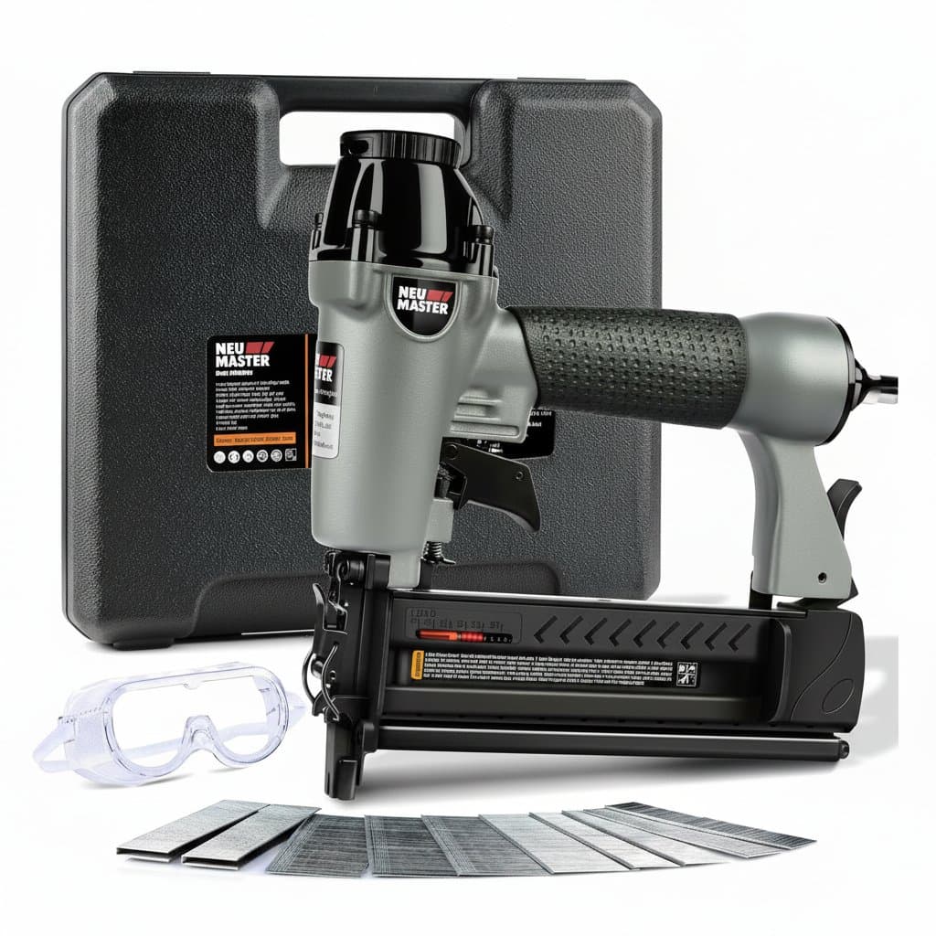 2-in-1 Pneumatic Brad Nailer & Staple Gun | 18-Gauge for 2-Inch Nails & 1-5/8-Inch Staples | Includes Carrying Case - Image 1
