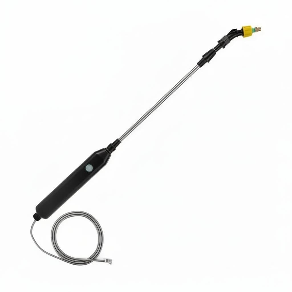 Electric Knapsack Sprayer with inset lifestyle shot.