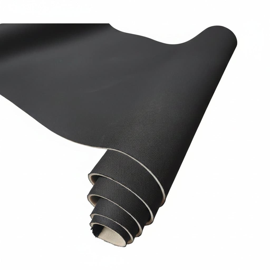 Cordura Fabric Headliner: a roll of black fabric with light backing on a plain background.