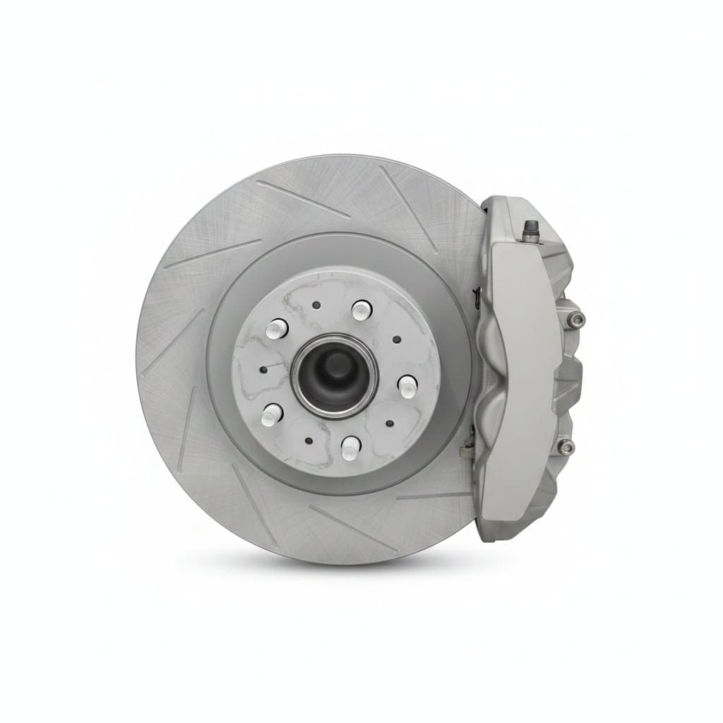 A 4-piece set of aluminum alloy brake caliper covers for Tesla Model Y Juniper, acting as decorative wheel spacers.