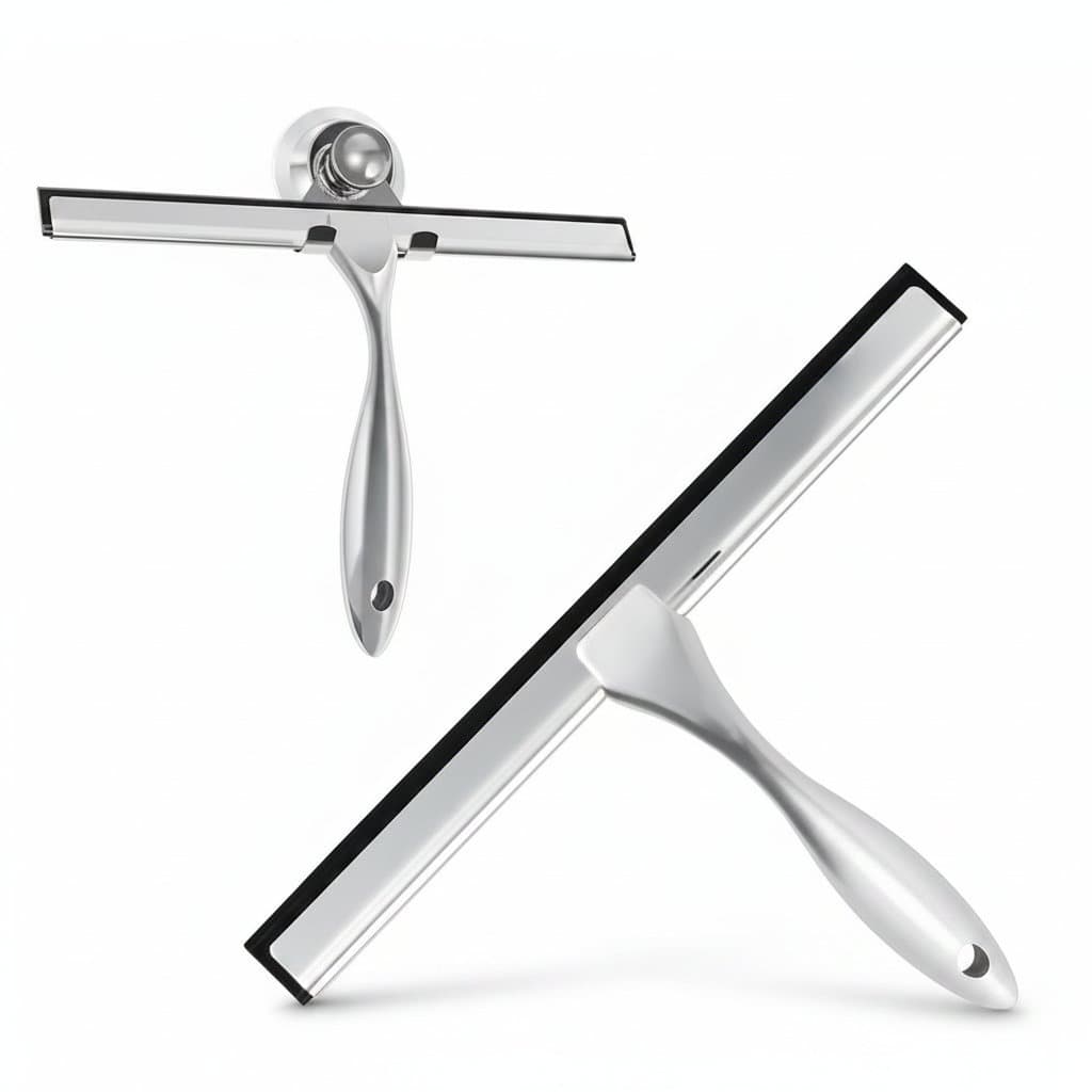 Stainless Steel Window Squeegee, a professional cleaning tool.