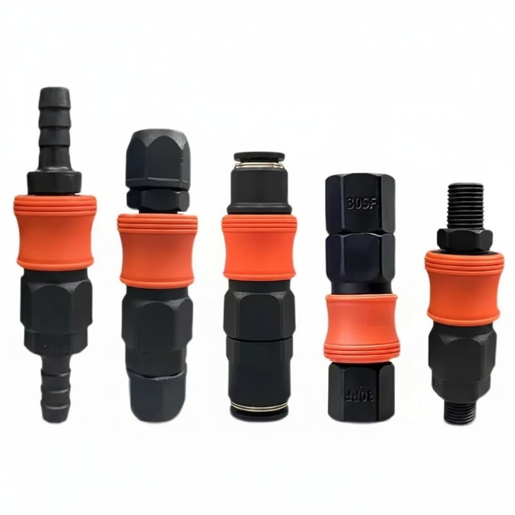 Plastic Steel Self-locking Pneumatic Fittings Air Compressor - Premium Industrial & Machinery > Hydraulics & Pneumatics with professional quality and features