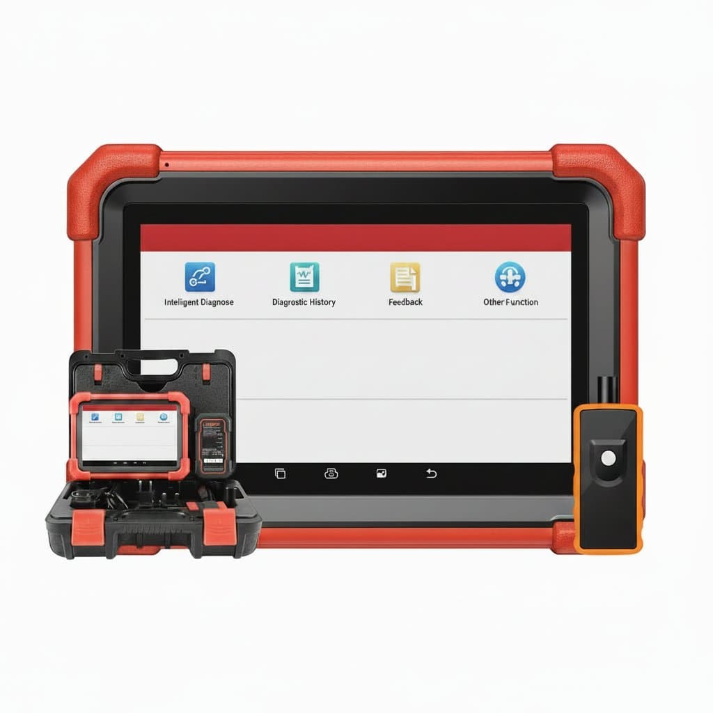 LAUNCH X431 CRP919X Bluetooth OBD2 scanner with color touchscreen for 2025 automotive diagnostics and bidirectional control.