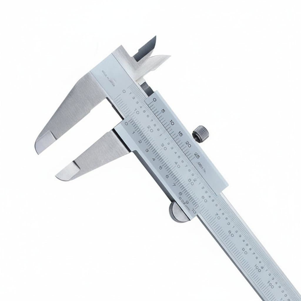 A stainless steel CNC Vernier caliper, 0-150mm range, for precise inside, outside, depth, and step brake caliper measurements.