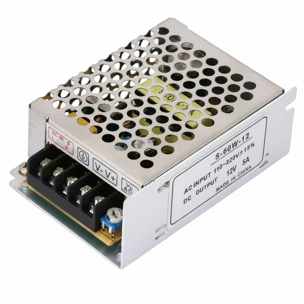 12V 5A Power Supply Adapter 60W Power Supply Transformer Swi - Premium Electronics & Components > Power Supplies with professional quality and features