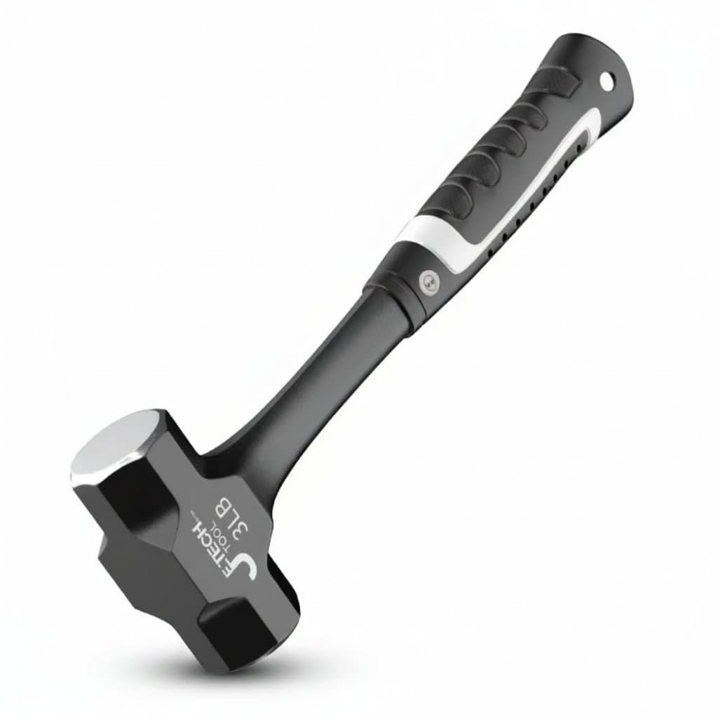 Z50 heavy-duty sledge hammer with one-piece forged steel head, designed for brick drilling, cracking, and construction tasks. Available in 2-3 pound weights.