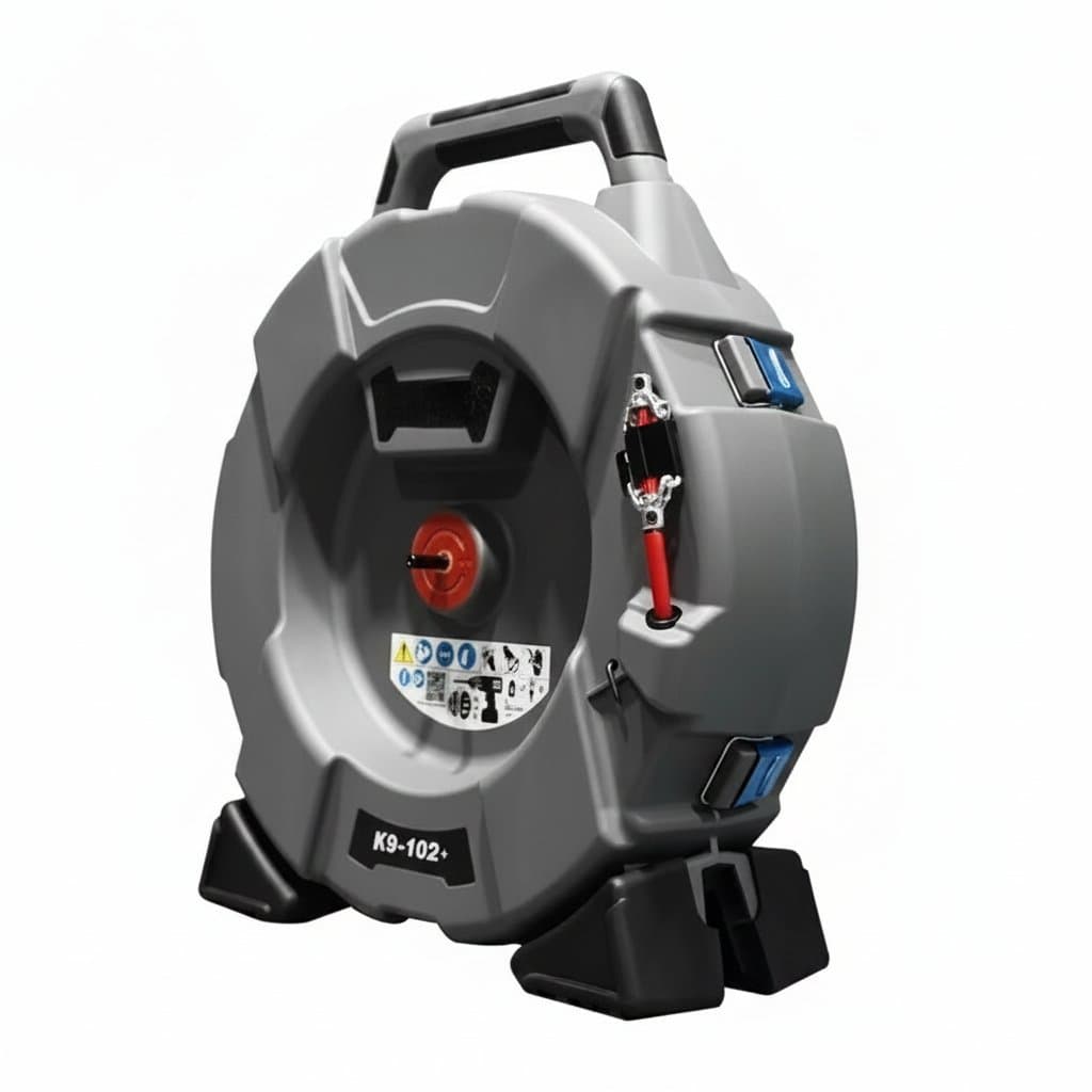 K9-102 FlexShaft Drain Cleaner | Chain Knocker Attachment | Heavy-Duty Pipe Cleaning - Image 1