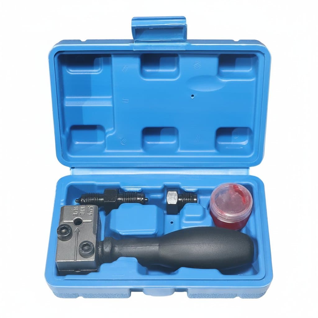 Professional double flaring tool for 3/16 inch brake lines, featuring a handheld design for automotive, truck, and motorcycle repair.