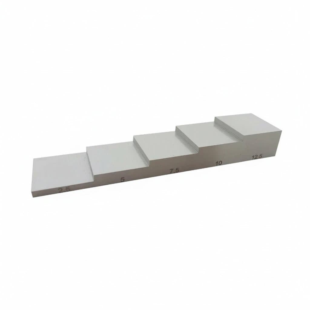 5-Step Calibration Test Block for Ultrasonic Thickness Gauge Accuracy Verification - Image 1