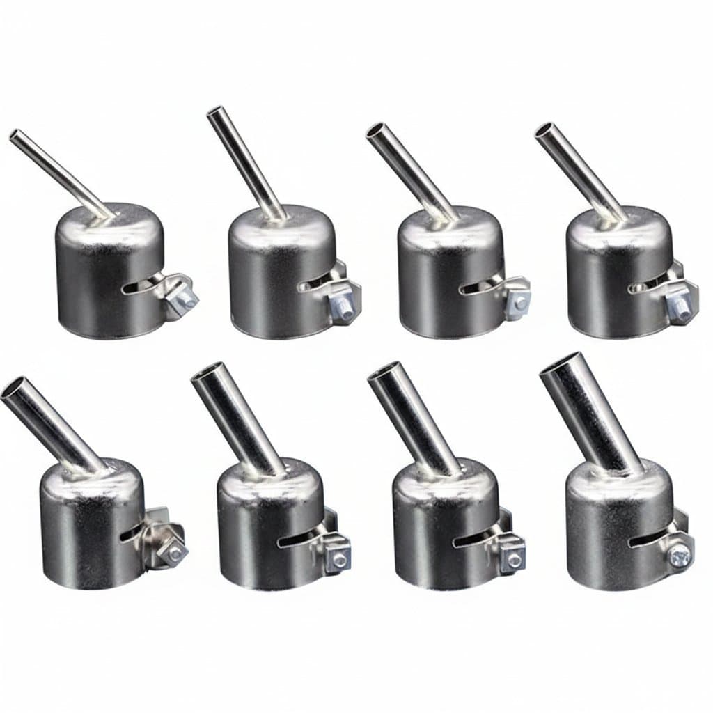 45-Degree Curved Hot Air Nozzle | For 850 Series Rework Stations | 3-10mm Sizes - Image 1