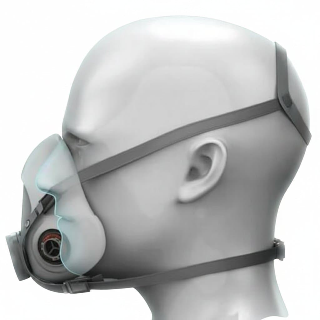 Half-Face Respirator Kit | P100 Particle Filters & Protective Goggles | For Painting, Grinding & Industrial Work