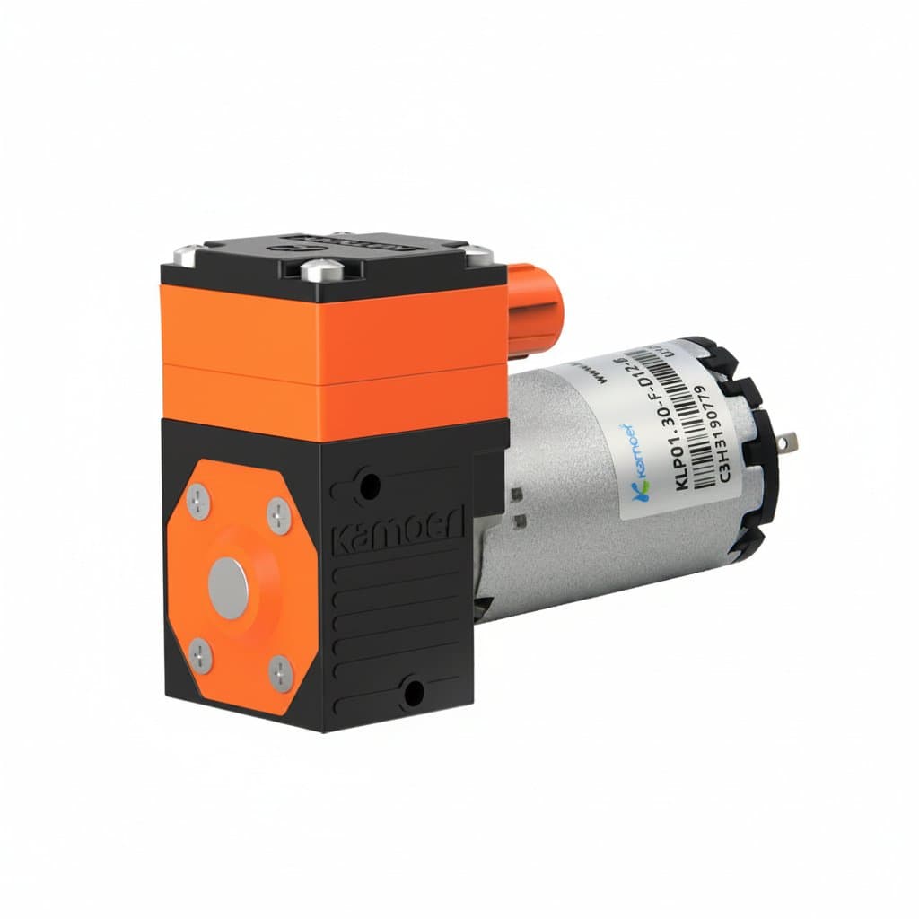 High-flow diaphragm liquid pump, 400ml/min, 12V/24V DC, over 3 Bar pressure for laboratory, wastewater, and fluid transfer uses.