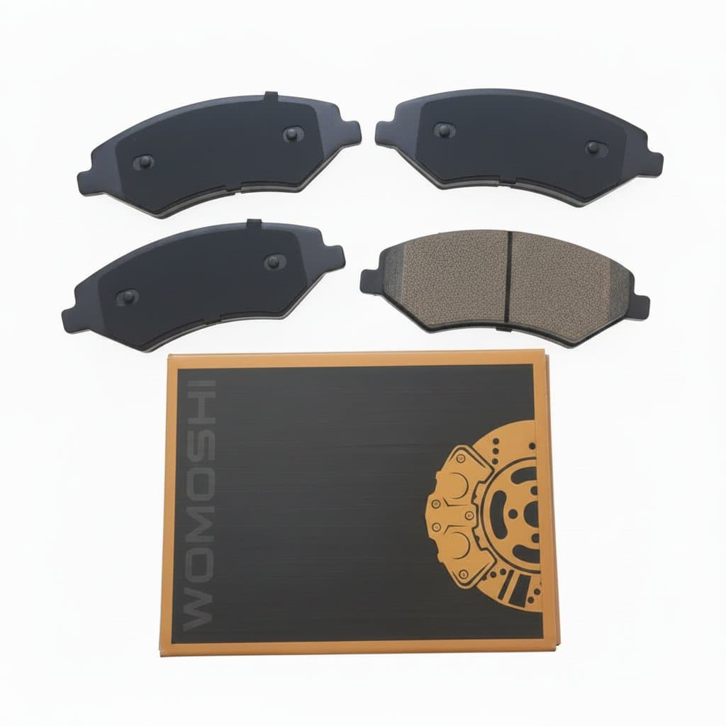 A set of four ceramic brake pads for JETOUR X90 PLUS, designed for big brake calipers, ensuring reliable stopping power.