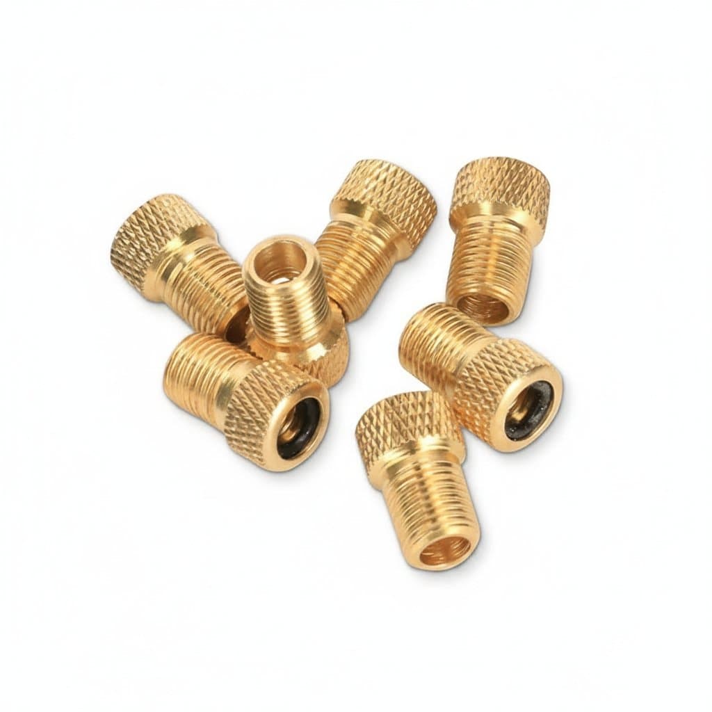 Presta to Schrader Valve Adapter | Solid Brass Core | Universal Bike Pump Compatibility