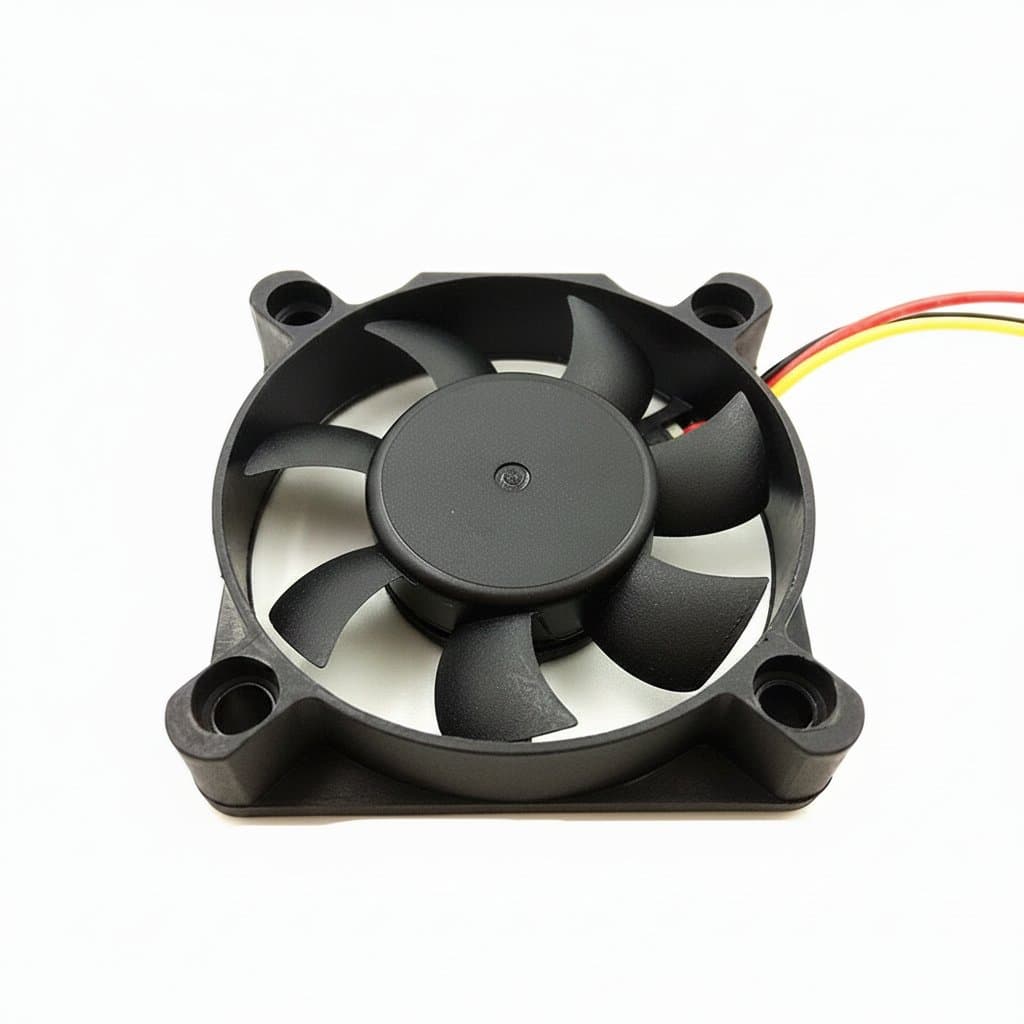 DC 5V 12V 24V 50mm cooling fan for graphics cards, 3D printers, and electronics, featuring a 5010 size and 2-pin or 3-pin connector.