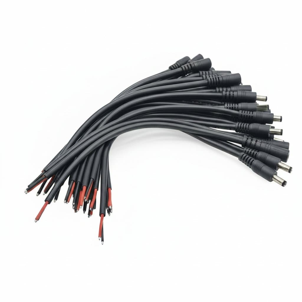 DC Power Cable | 16AWG 5.5x2.1mm/2.5mm Connector | 30cm for LED Strips & Lighting - Image 1