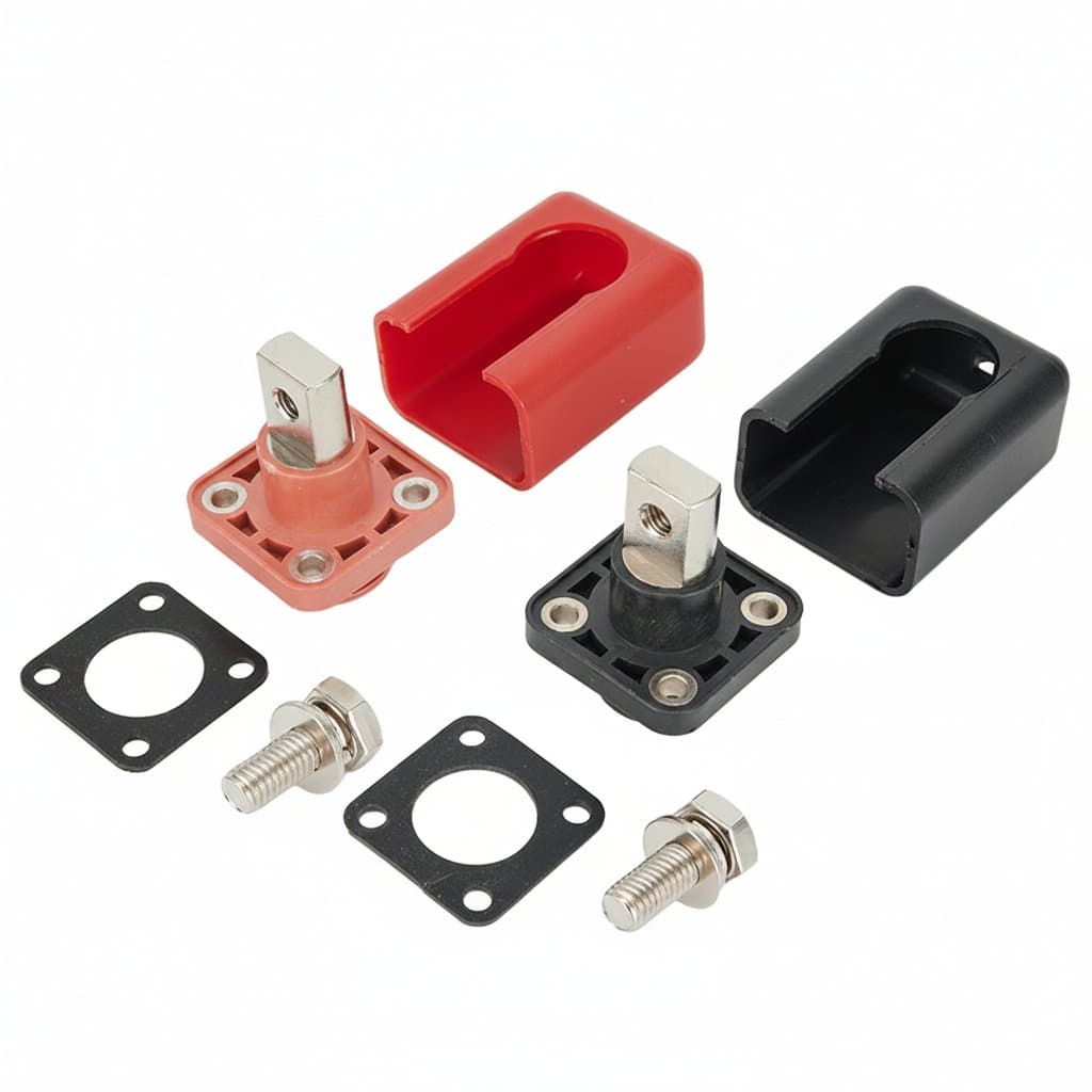 High-Current Lithium Battery Terminal Connectors | 120A-200A All-Copper | Energy Storage & Power Adapters