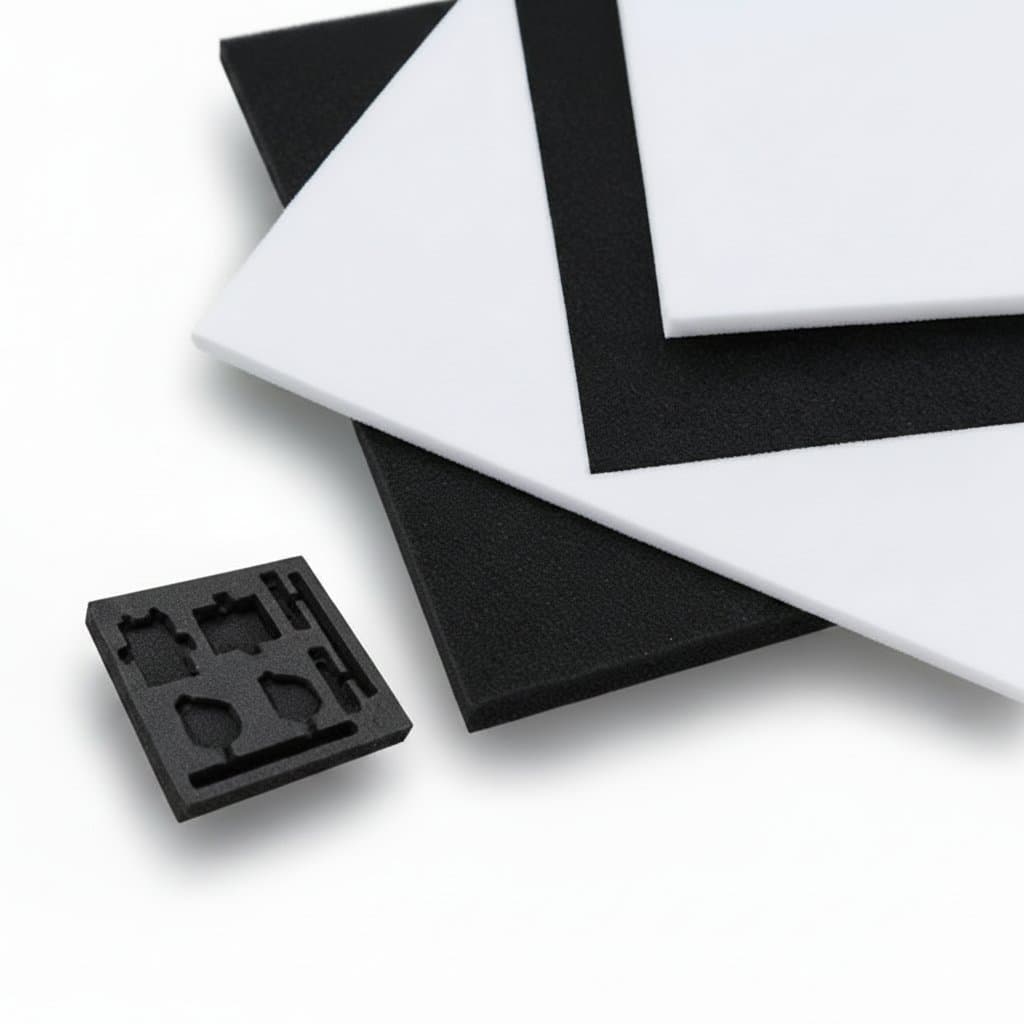 Black EVA Foam Padding, a single sheet.