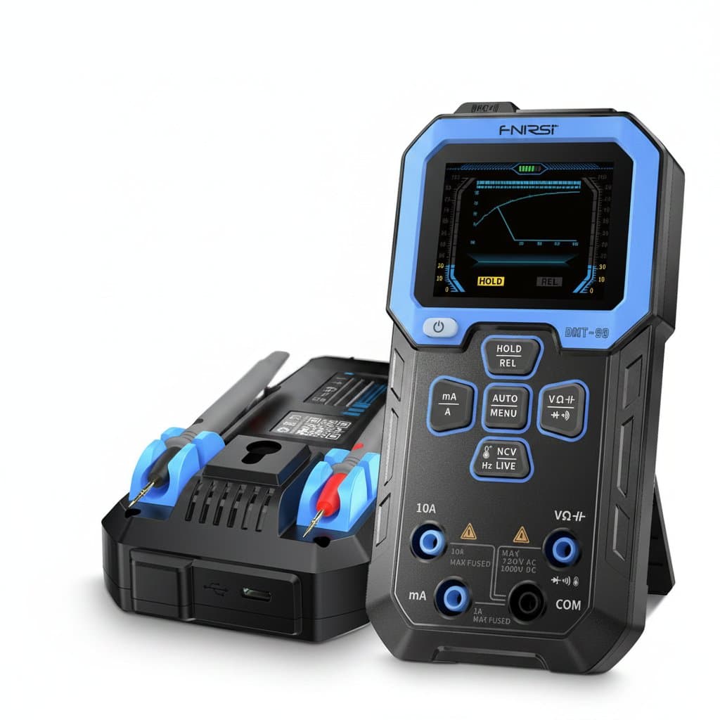 FNIRSI DMT-99 Multimeter | 9999 Counts True RMS | 1000V 10A Auto Range