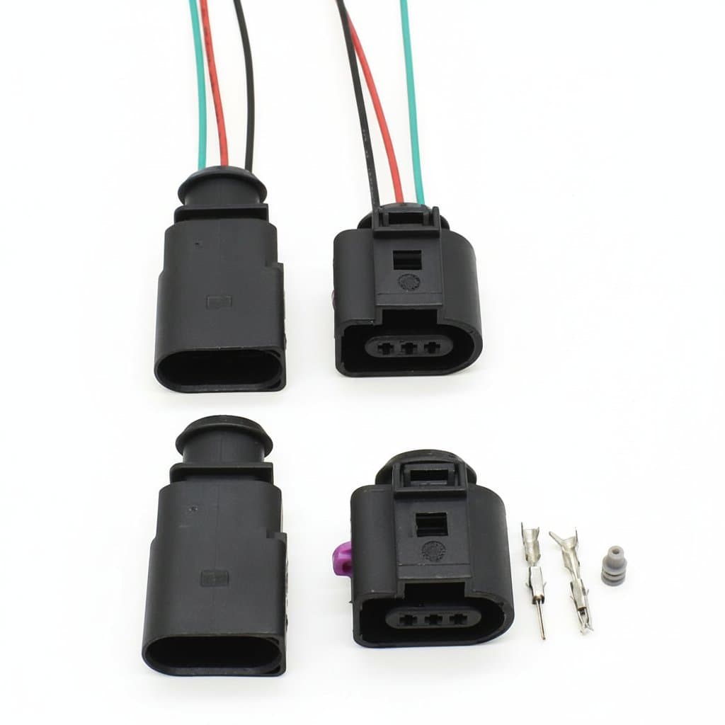 3-Pin Waterproof Electrical Connector | 1J0973703 Sensor Socket Plug
