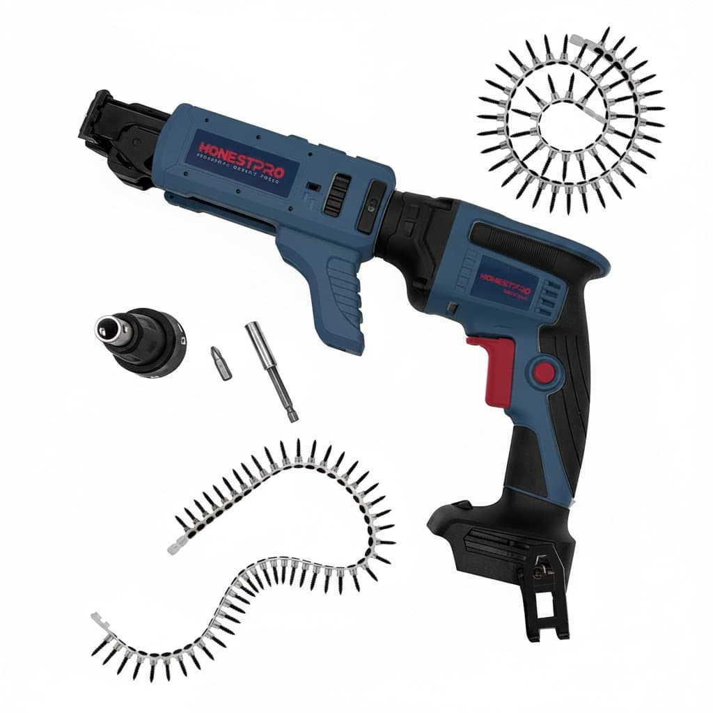 2-in-1 multi-function cordless drywall screw gun and screwdriver, compatible with Makita batteries (battery not included).