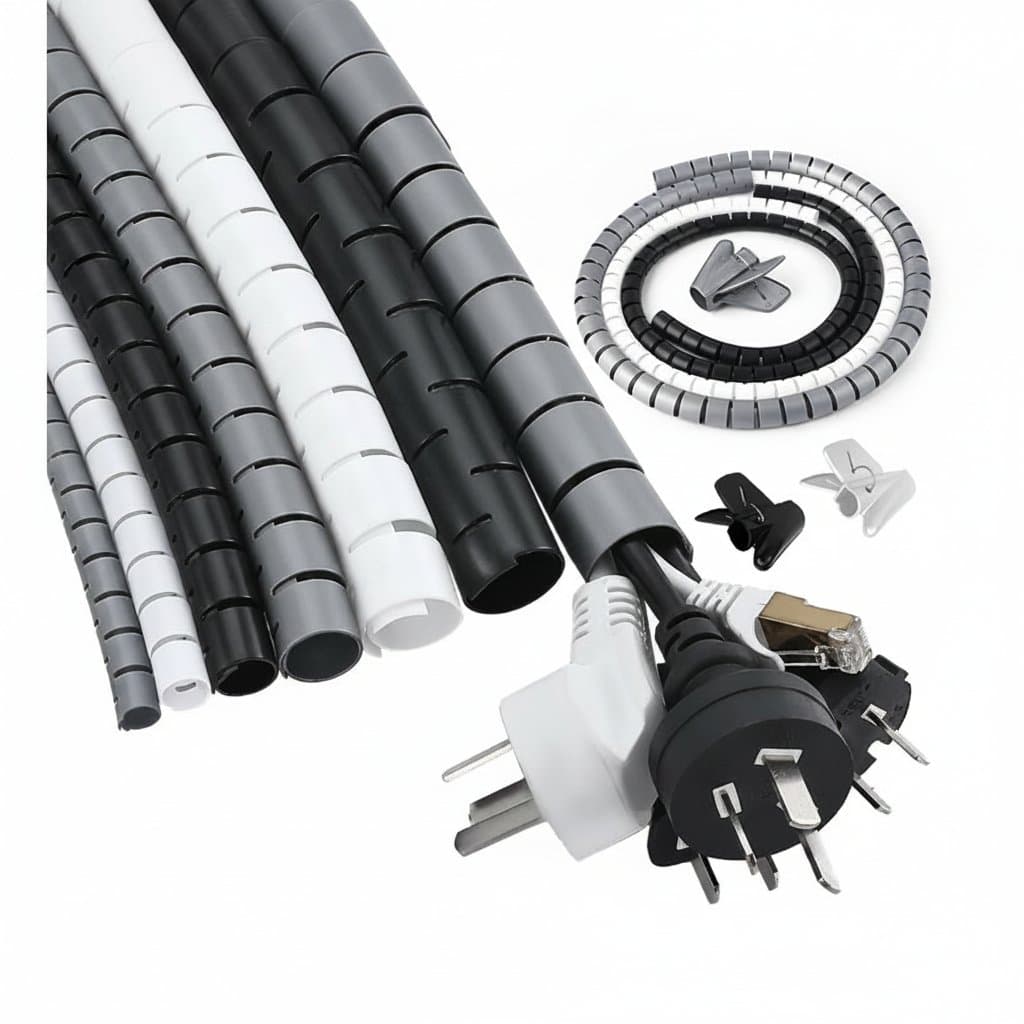 Cable Management Sleeve | 2M Flexible Wire Wrap | Cord Organizer & Protector