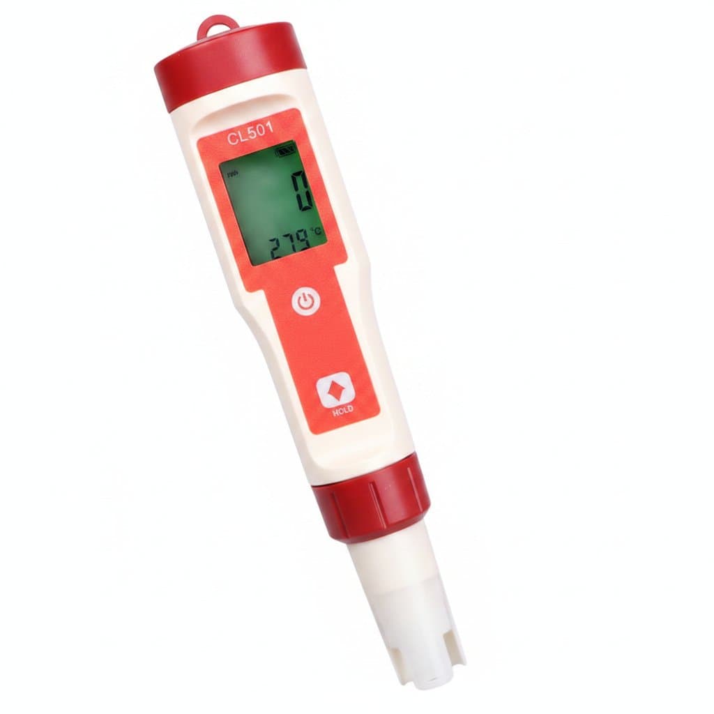 5-in-1 Water Quality Tester | pH, ORP, H2, Temperature, Chlorine | Pool & Spa Maintenance - Professional Grade Tool