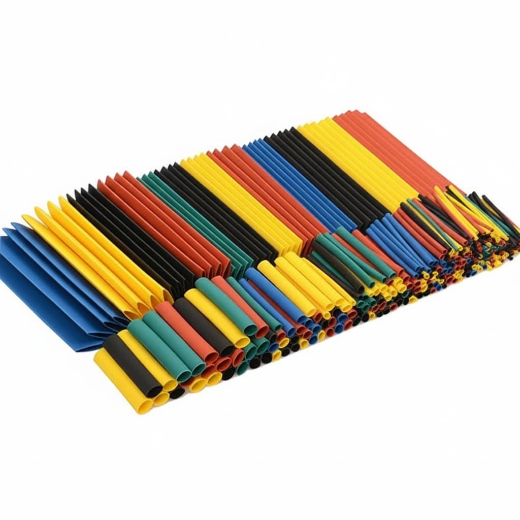 Heat Shrink Tubing Kit | 164-Piece Assortment | 2:1 Shrink Ratio for Electrical Connections - Professional Grade Tool