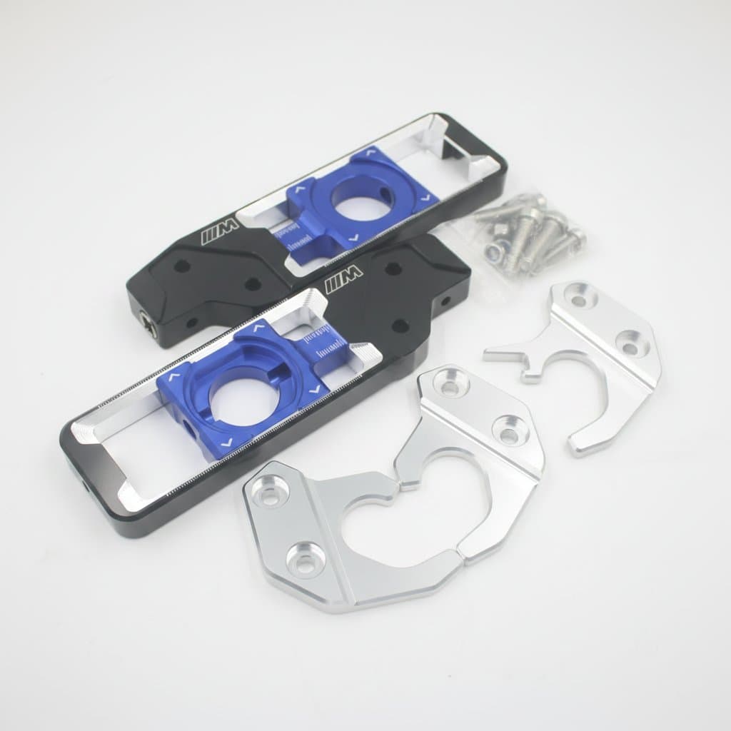 S1000 Series CNC Chain Adjusters | Rear Wheel Axle Blocks | M1000R S1000RR S1000XR Tensioners