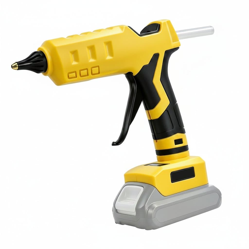 Adjustable Temp Glue Gun, side view.