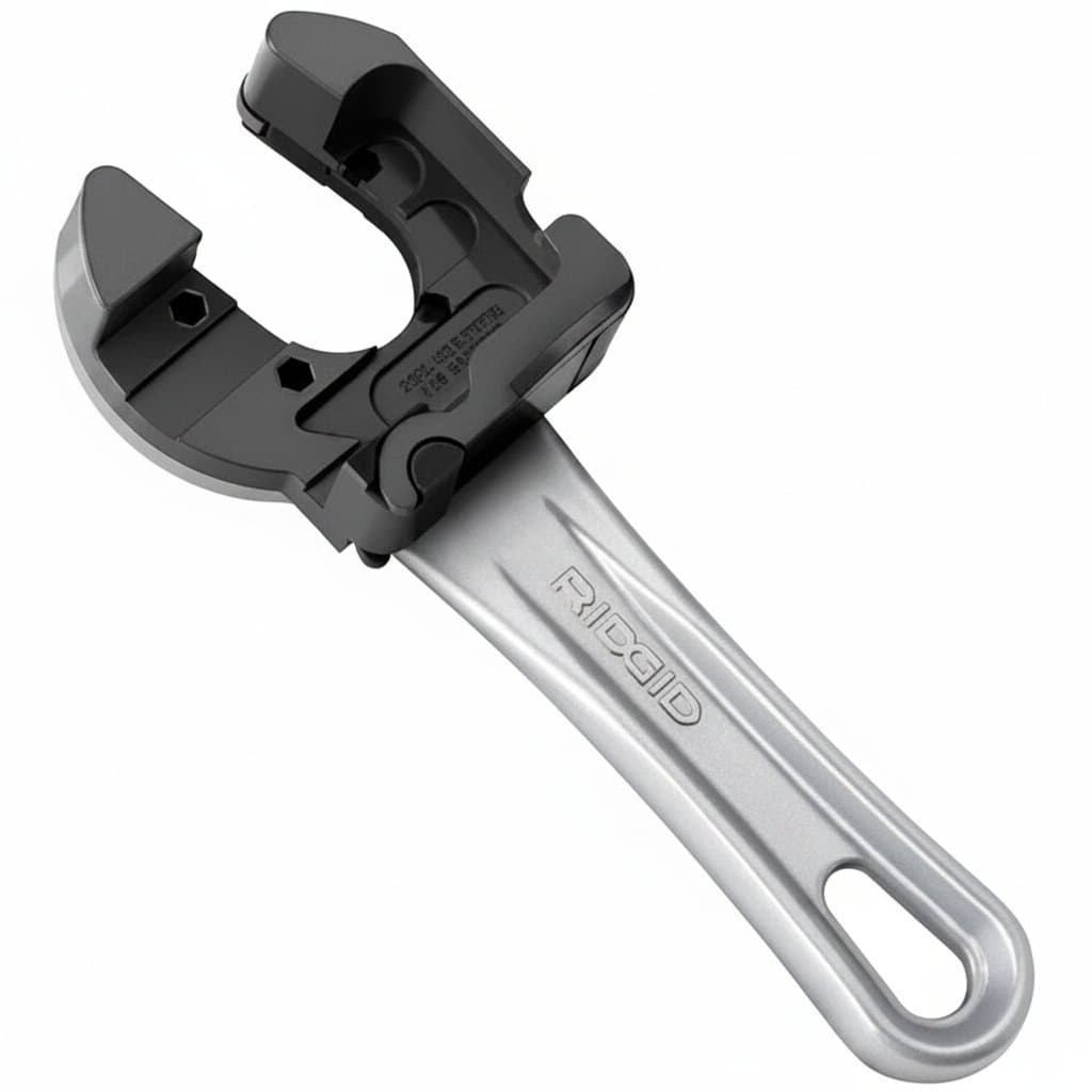 Ridgid Tools 32933 ratchet handle designed for use with models 101 and 118 close quarters cutters, featuring a black ergonomic grip.