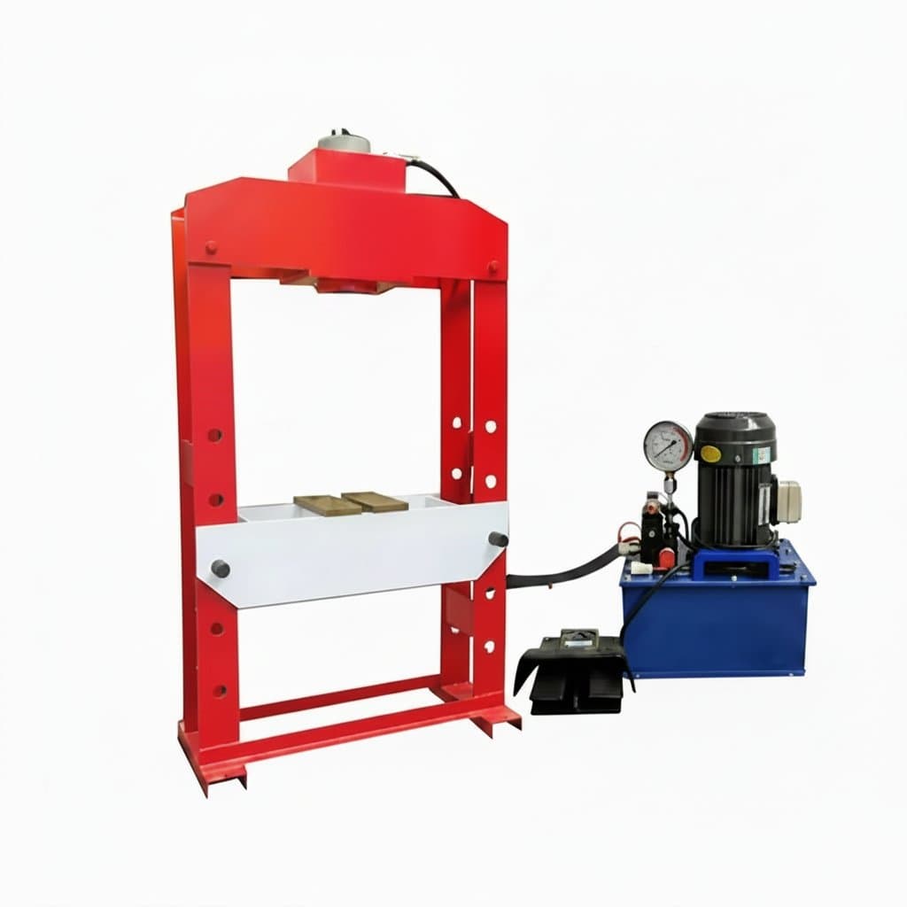 50 ton Electric Hydraulic Press Machine with gantry frame for bearing punching and industrial part inspection