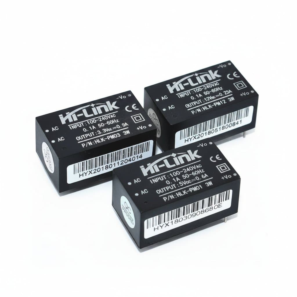 AC-DC Power Supply Module | 220V to 5V/3.3V/12V Conversion | HLK-PM Series for Smart Home Electronics