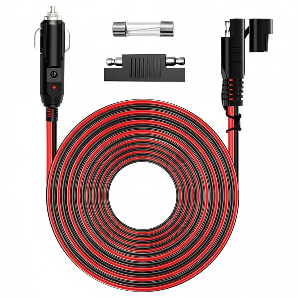 12/24V SAE to SAE extension cable quick connector harness, a versatile accessory for jumper cables for car.