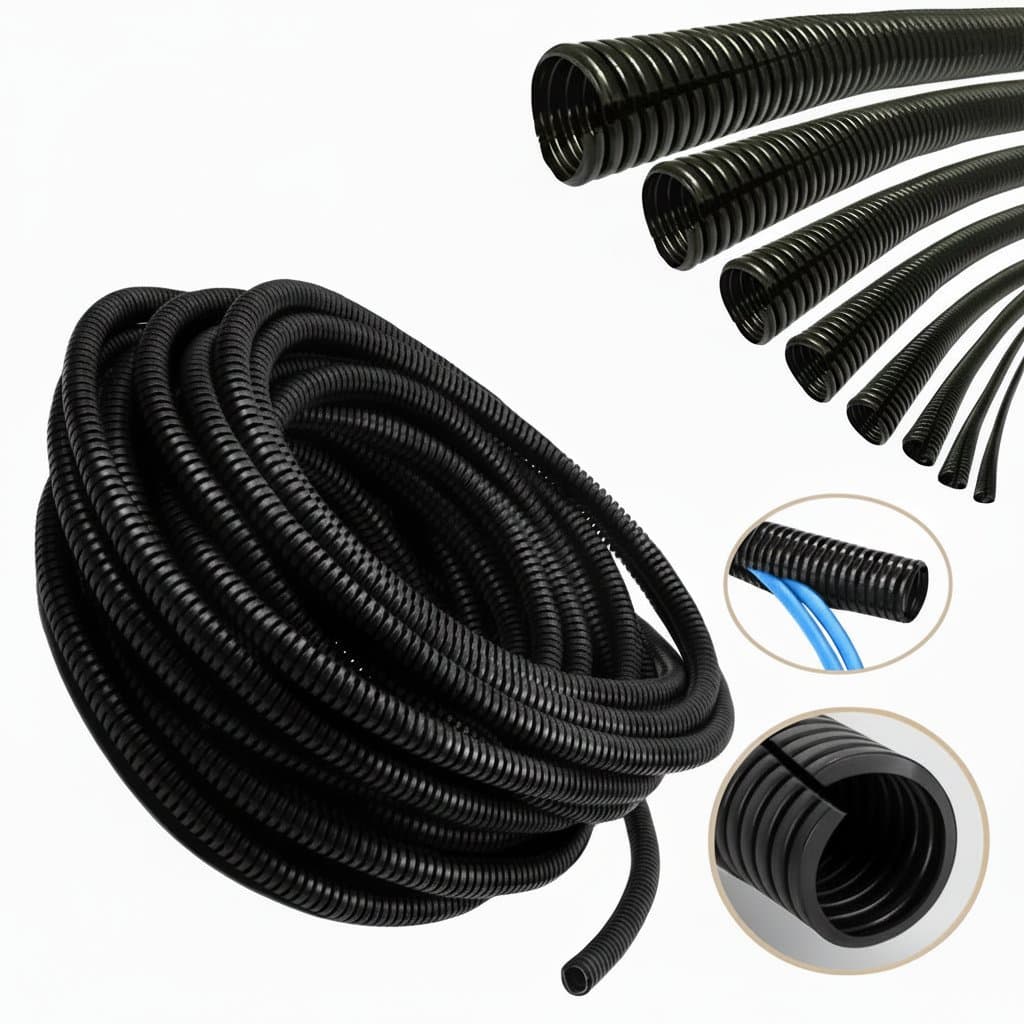 Split Wire Loom Tubing | Cable Management Sleeve | 3-15M Lengths | 7-28mm Diameters