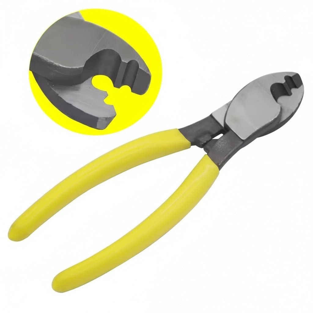 Insulated electrician pliers with multifunctional wire stripping, cutting, and anti-slip grip for labor-saving electrical work.