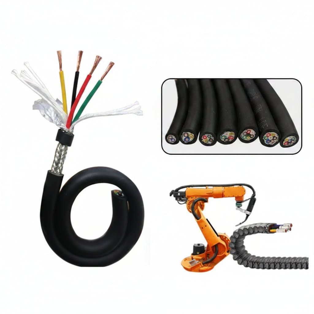Industrial-Grade Flexible Cable | 20-22 AWG PVC Shielded | Oil & Abrasion Resistant for CNC Drag Chains