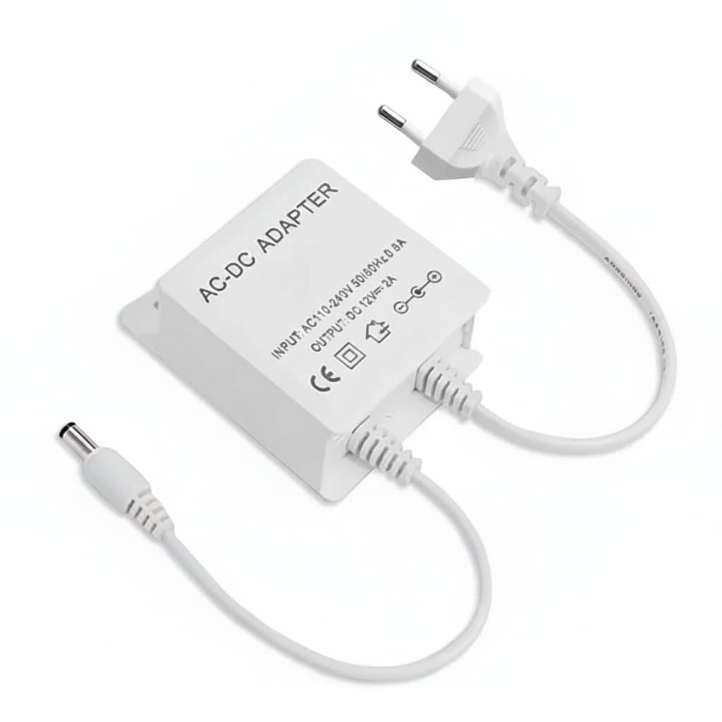 12V 2A Waterproof Power Adapter | For CCTV & Security Cameras | Universal 100-240V AC Input
