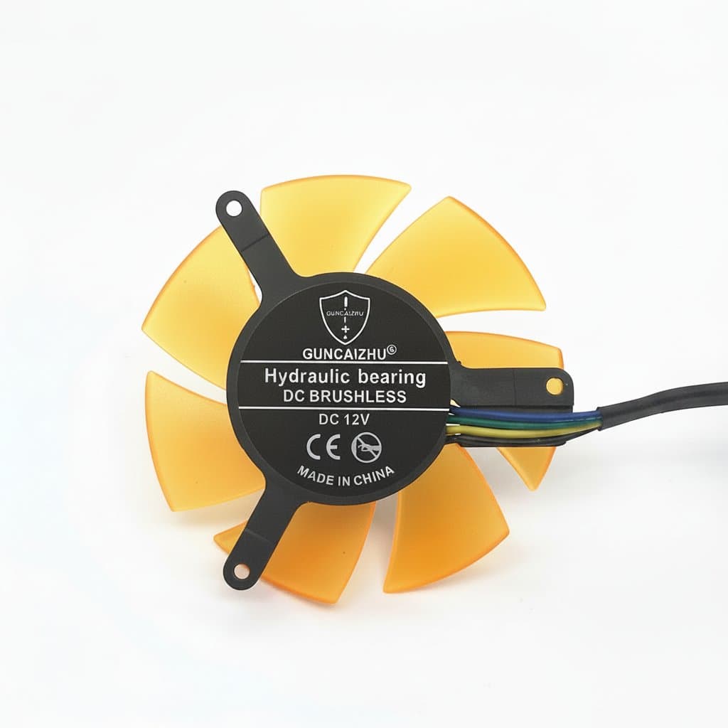 Quiet 45mm GPU Cooling Fan | 12V 4-Pin PWM | High-Performance Replacement for Silent PC Builds