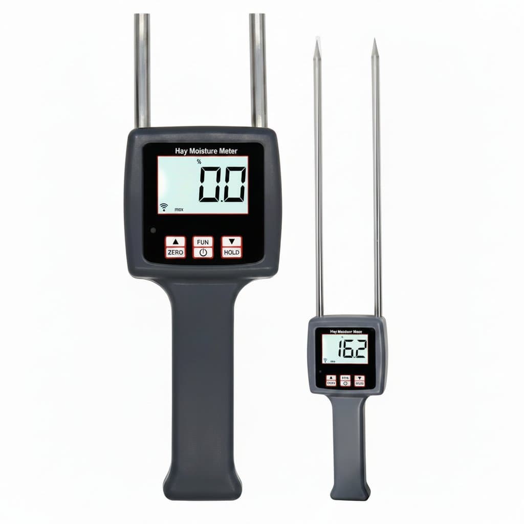 Hay & Forage Moisture Meter: Handheld Humidity Content Tester for Grass & Cereal