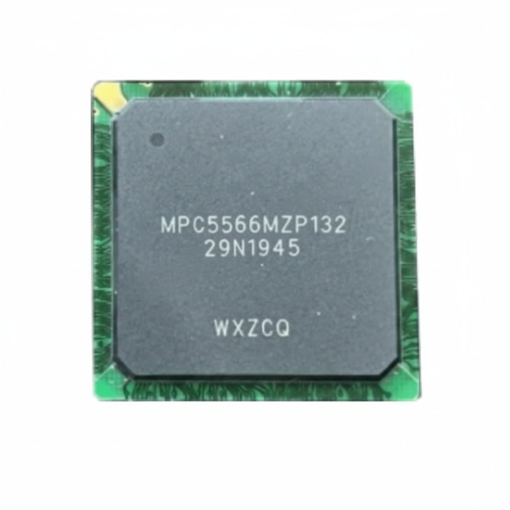 Original MPC5566MZP132 microcontroller unit in BGA package, a high-performance 32-bit automotive MCU for embedded systems.