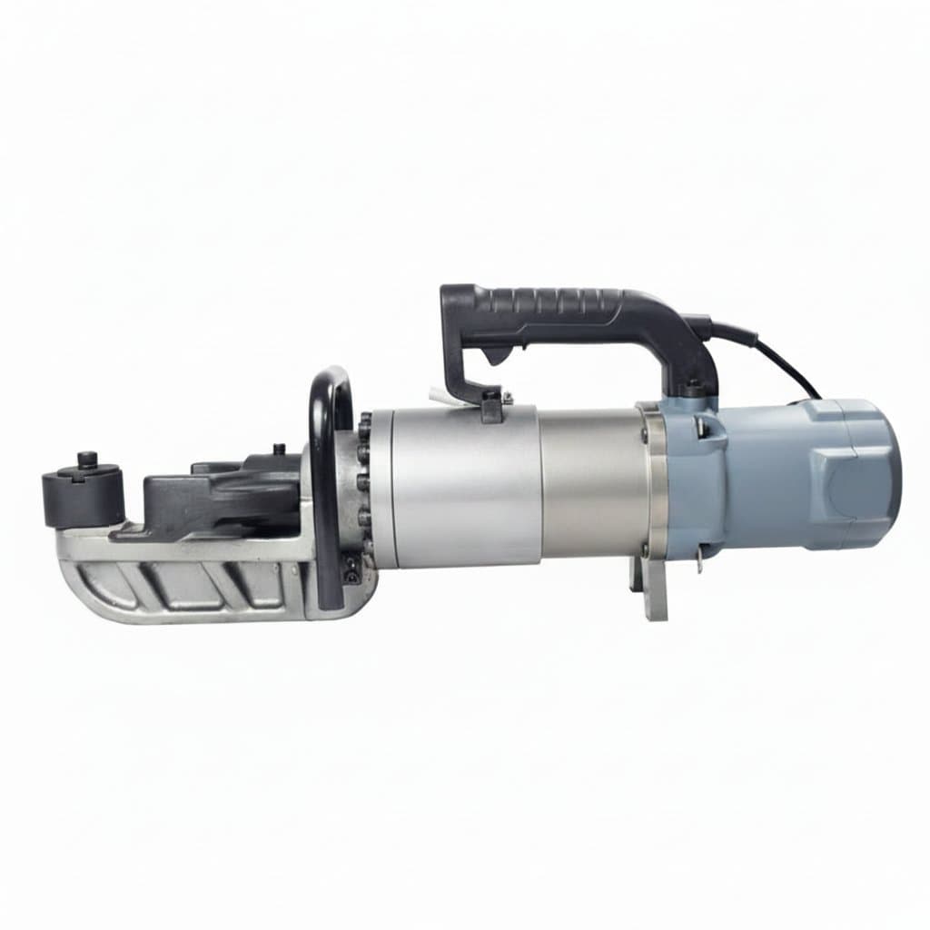 Portable Rebar Bender for high-speed bending of construction steel bar and copper wire with a powerful motor.