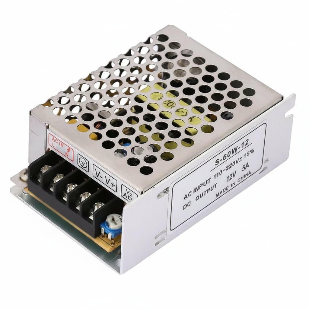 12V 5A Power Supply Adapter 60W Switching Power Supply 220 A - Premium Electronics & Components > Power Supplies with professional quality and features