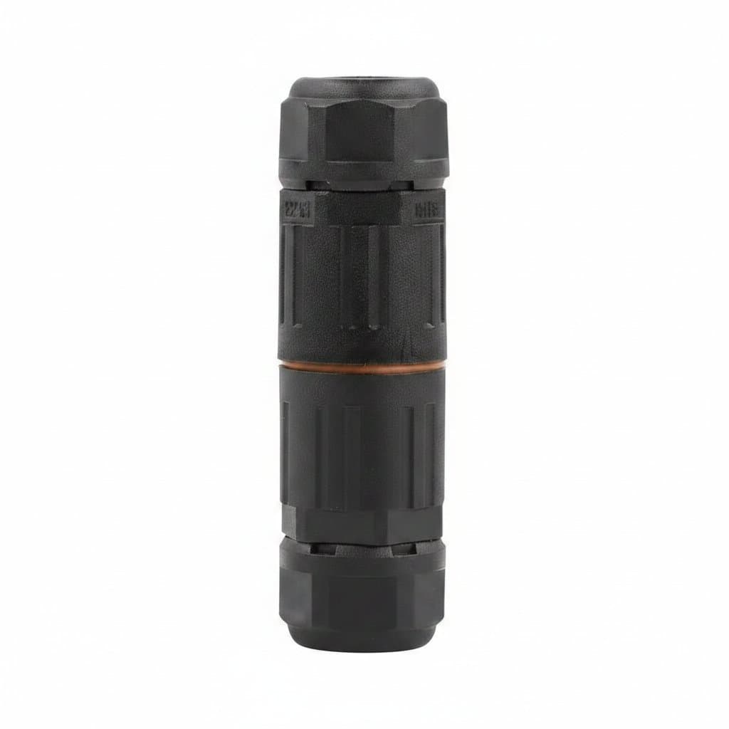 10PCS 2 Pin Screw Crimping Terminal Connectors, straight IP68 waterproof electrical wire connectors for industrial outdoor use.