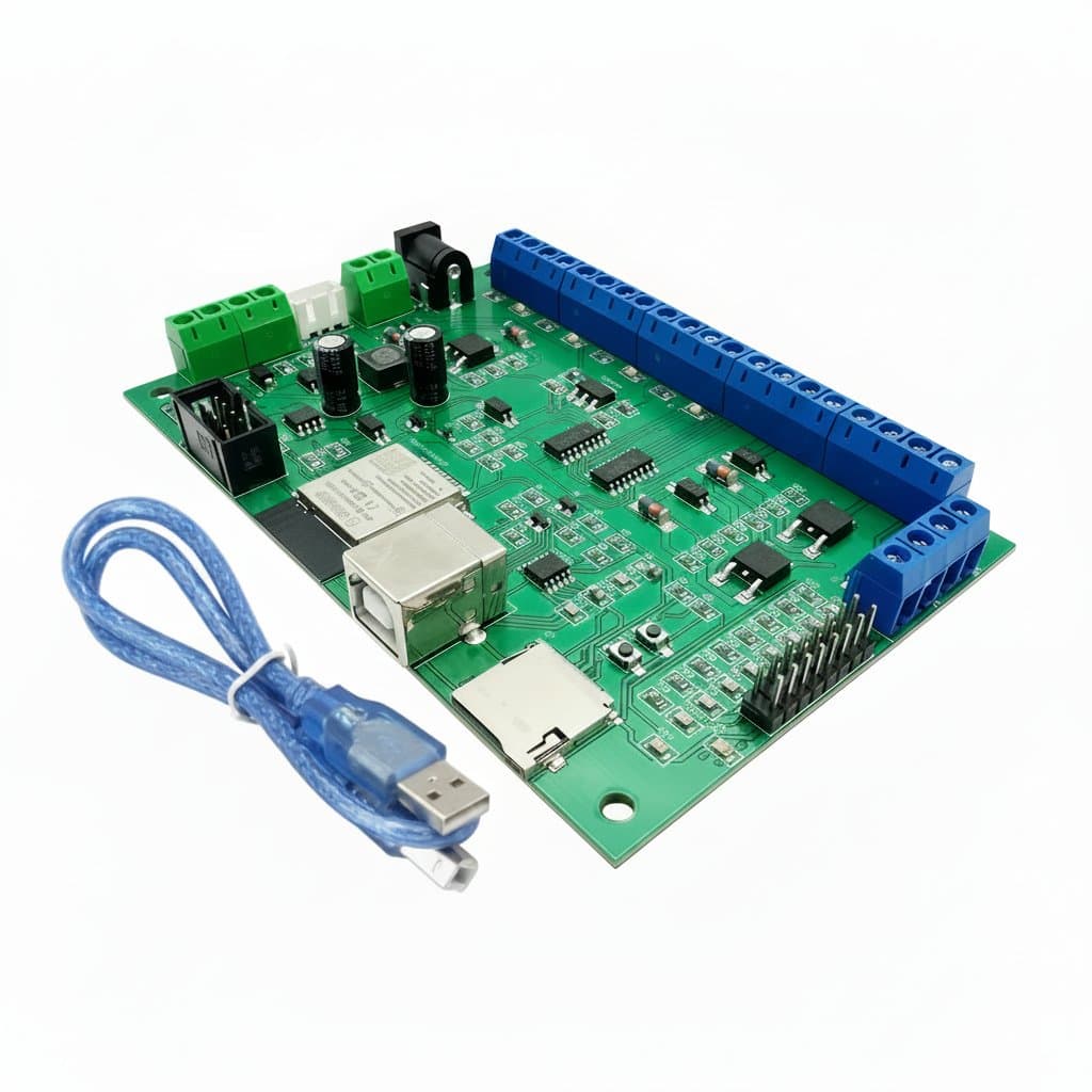CNC Motion Controller | 4-Axis Board with 2.4 Touch Screen | DIY Laser Engraver & Router Upgrade