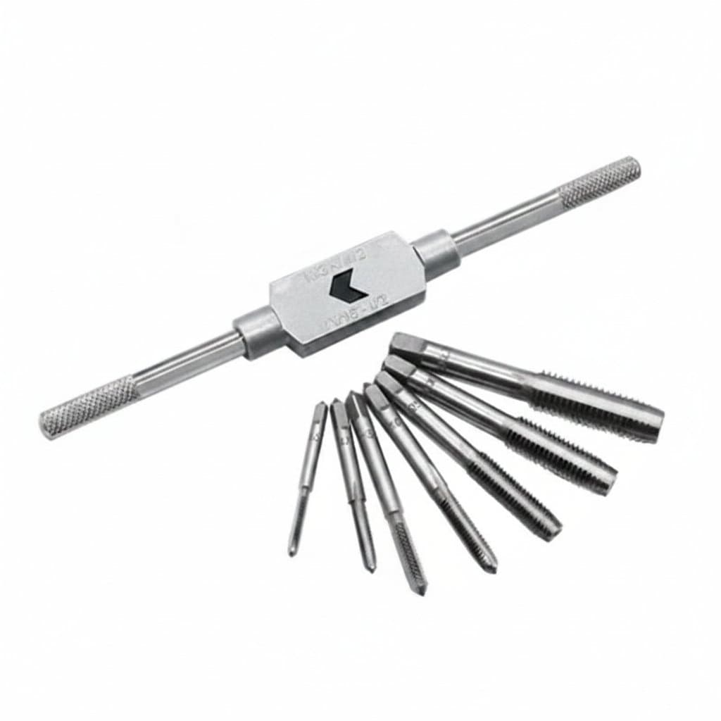 Adjustable Wrench T-Handle Milling Tap High Speed Steel Taps Metric Screwdriver Thread Tapping drill Holder Hand Tool Set - Image 1